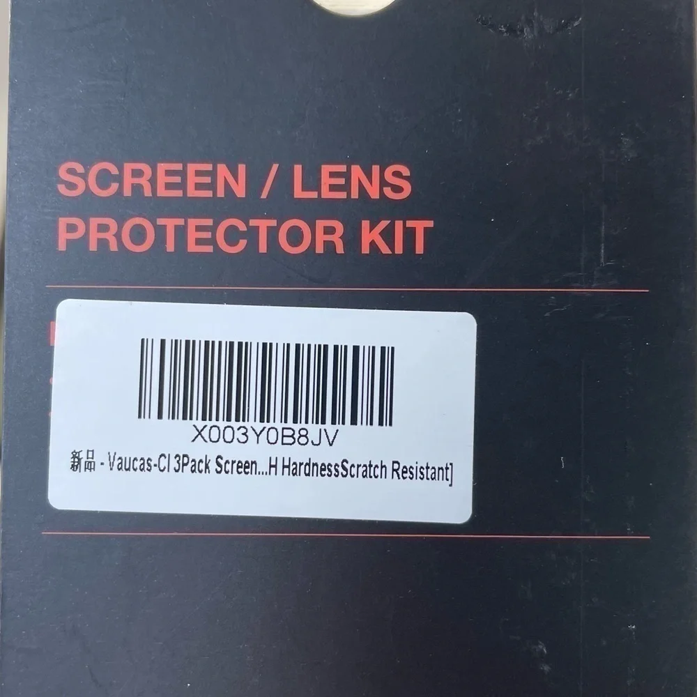 Vacuas-CI Screen/lens Protector Kit Glass 3 Pack for iPhone 15 Pro 6.1 Inch